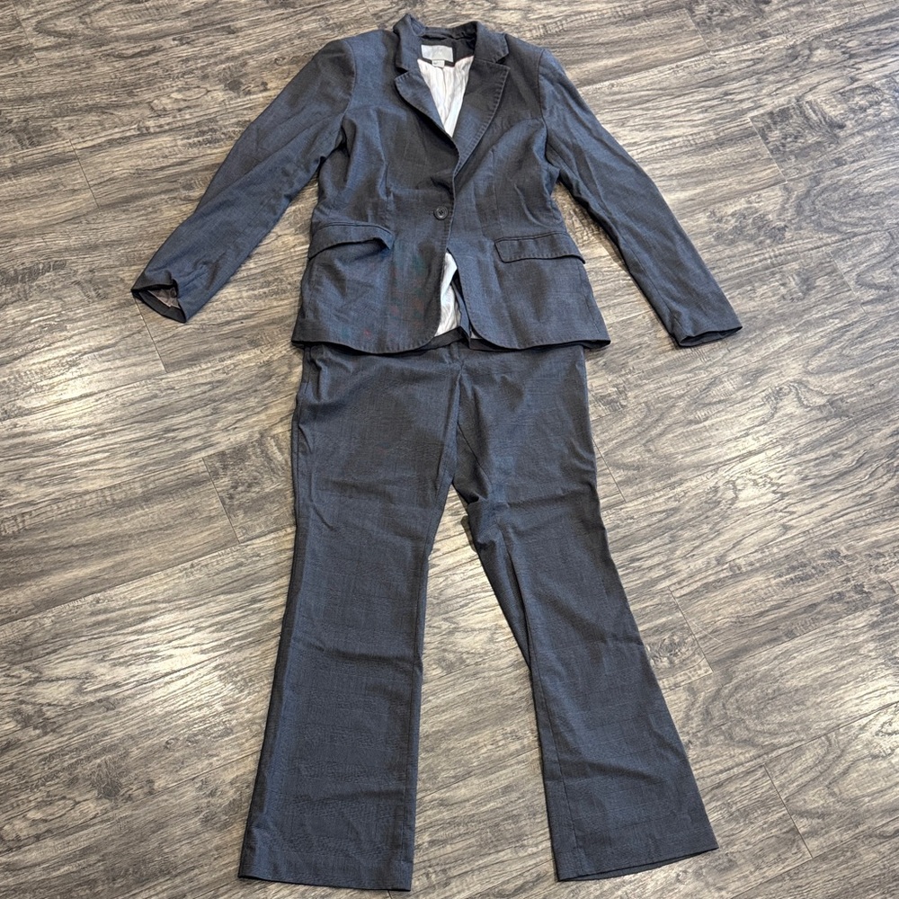 H&M Gray Houndstooth women’s pantsuit - 12